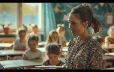 Картина дети на уроке: Богданов-Бельский и его творение