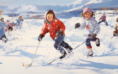 Гірськолижний спорт: малюнки для дітей, лижний спорт для малюків