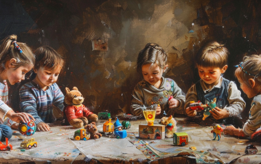 Кружка с рисунком для детей: цветные картинки на белом фоне